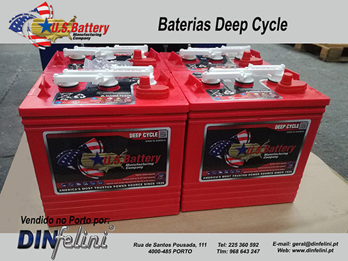 Baterias para plataforma elevatória U.S. Battery
